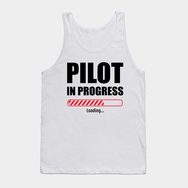 Pilot in progress red bar Tank Top by VFR Zone